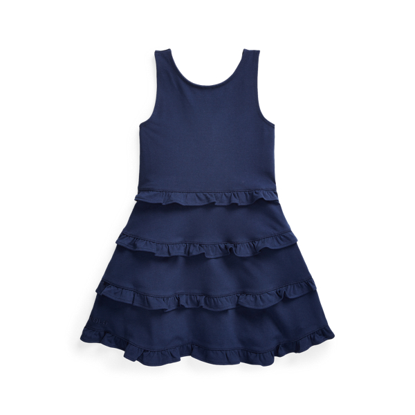 Ruffled Cotton Jersey Dress