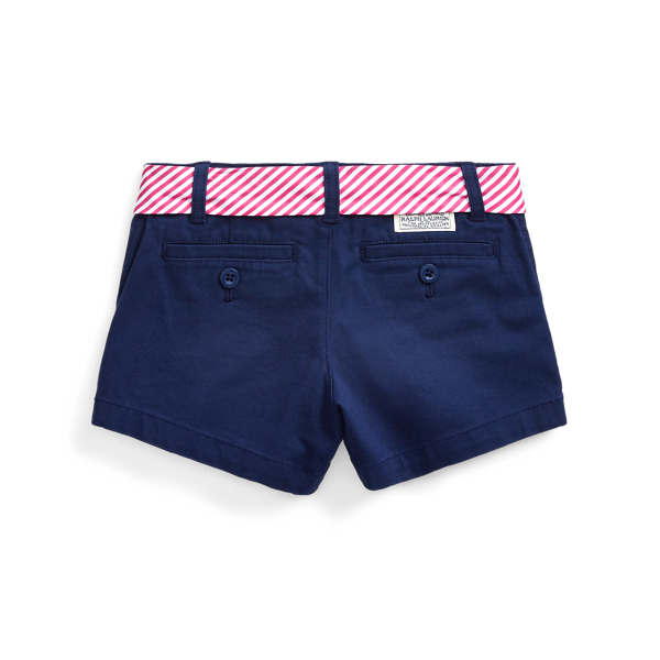 Newport Navy Belted Stretch Chino Short Girls 1.5-6.5 Years 2