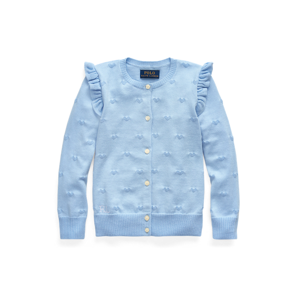 Heart-Knit Cotton Cardigan