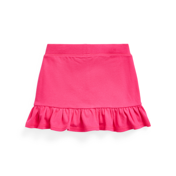 Accent Pink Ruffled Stretch Mesh Skort Girls 1.5-6.5 Years 2