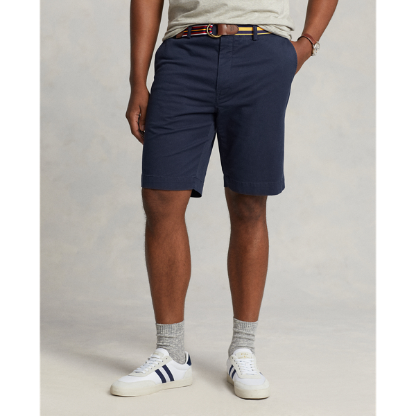 New Polo Ralph store Lauren Classic Fit Chino Shorts Light Blue NWT $89 46B Cotton