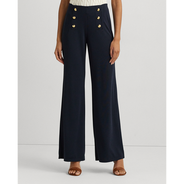 Stretch Jersey Wide-Leg Pant