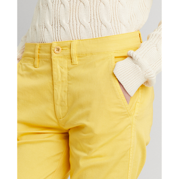 Beach Yellow Slim Fit Stretch Chino Trouser Lauren 6