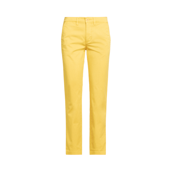 Beach Yellow Slim Fit Stretch Chino Trouser Lauren 2