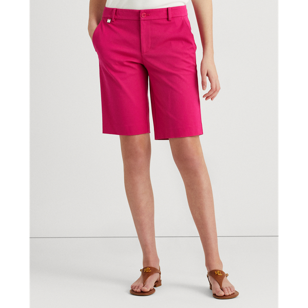 Nouveau Bright Pink Bi-Stretch Twill Short Lauren 4