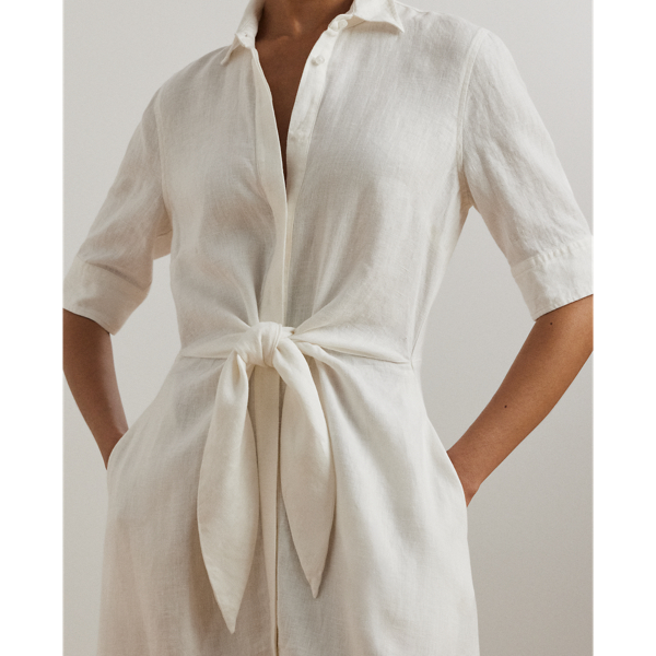 Ralph lauren linen shirt dress best sale