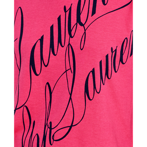 Nouveau Bright Pink Logo Boatneck Tee Lauren 6