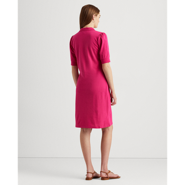 Bright Pink Collared Shift Dress Lauren 5