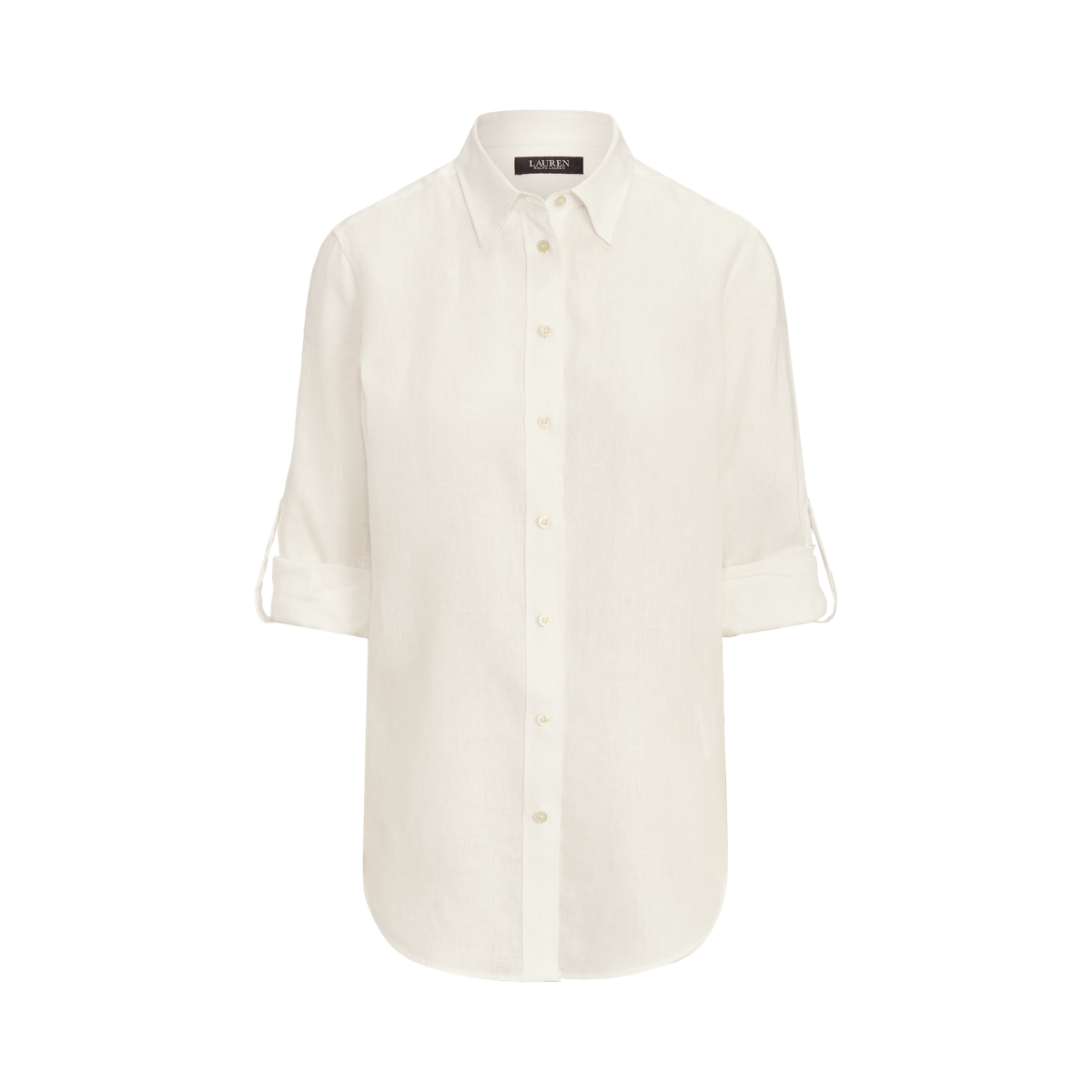 ラルフ・ローレン Lauren Ralph Lauren Roll-Tab-Sleeve Linen Shirt レディース シャツ トップス Whi Amazon.com: Lauren Ralph Lauren Roll-Tab-Sleeve Linen Shirt