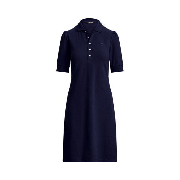 Refined Navy Collared Shift Dress Lauren Petite 2