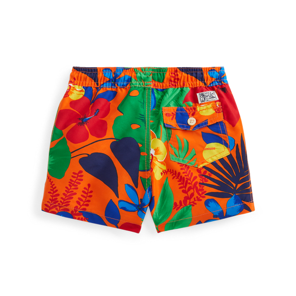 Orange Nautical Tropical Traveller Polo Bear Swim Trunk Boys 2-7 2