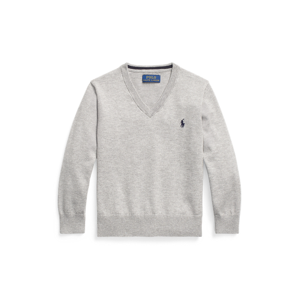Cotton V-Neck Jumper Boys 1.5-6 Years 1