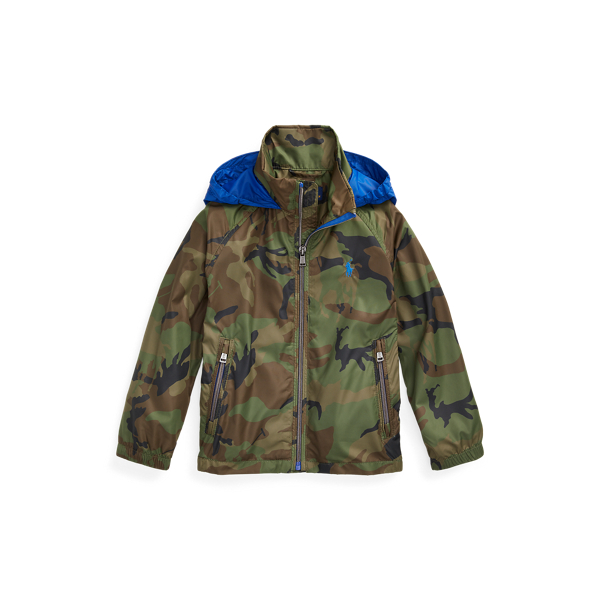 Water-Resistant Packable Hooded Jacket