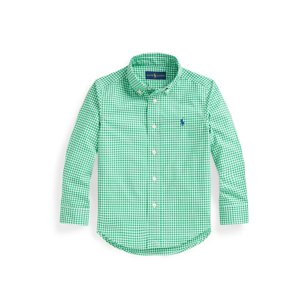 Gingham Cotton Poplin Shirt