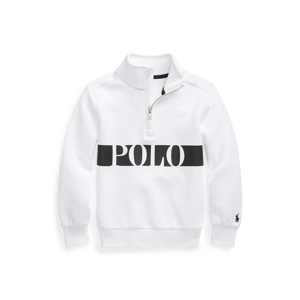 Logo Double-Knit Quarter-Zip Sweatshirt