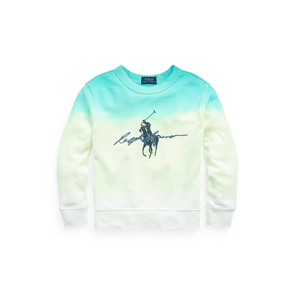 Dip-Dyed Spa Terry Graphic Sweatshirt