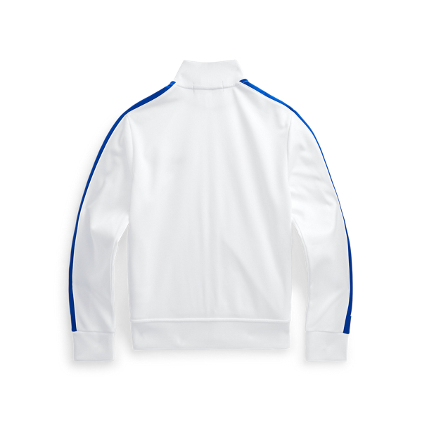 White Multi Polo Sport Fleece Track Jacket Boys 6-14 Years 2