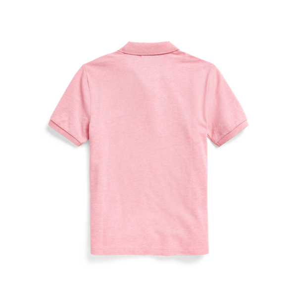 Laguna Pink Heather Slim Fit Cotton Mesh Polo Boys 6-14 Years 2