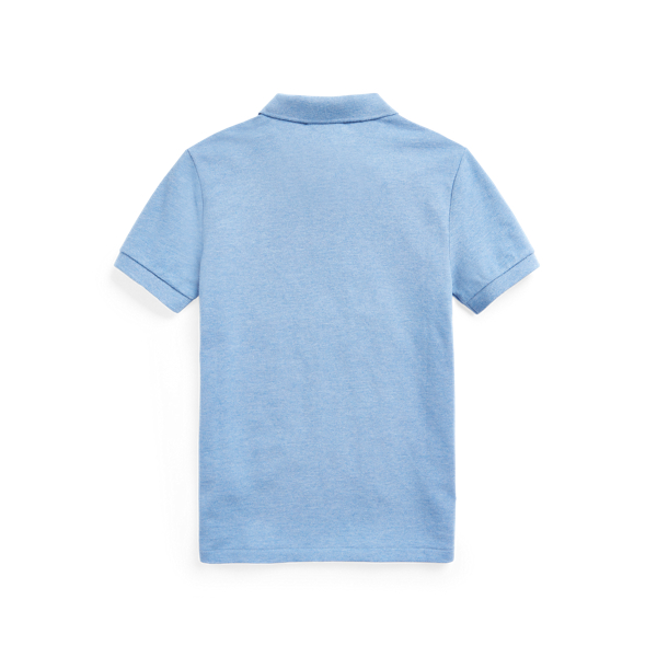 Soft Royal Heather Slim Fit Cotton Mesh Polo Boys 6-14 Years 2