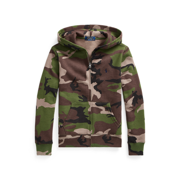 Camo Fleece Full Zip Hoodie