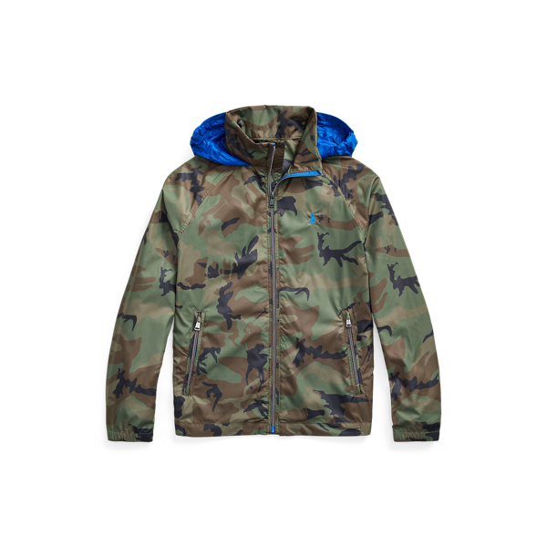 Water-Resistant Packable Hooded Jacket