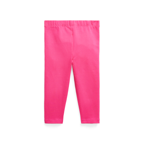 Accent Pink/Colby Blue Stretch Jersey Legging Baby Girl 2