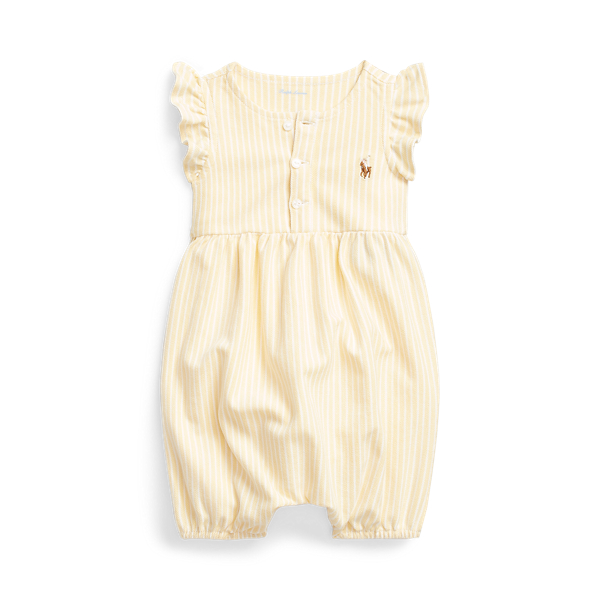 Oxford Mesh Bubble Shortall Baby Girl 1