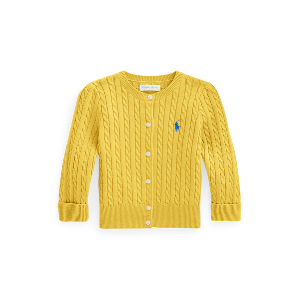 Mini-Cable Cotton Cardigan Baby Girl 1
