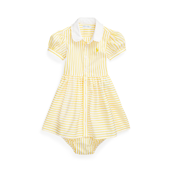 Striped Shirtdress & Bloomer Baby Girl em 1