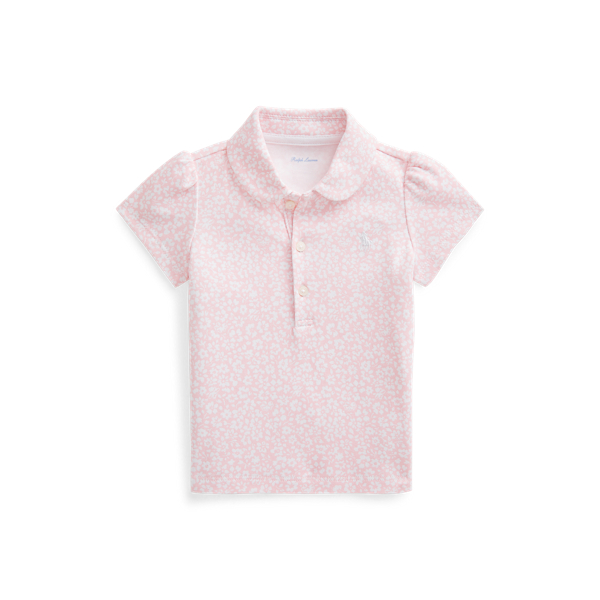 Floral Cotton Interlock Polo
