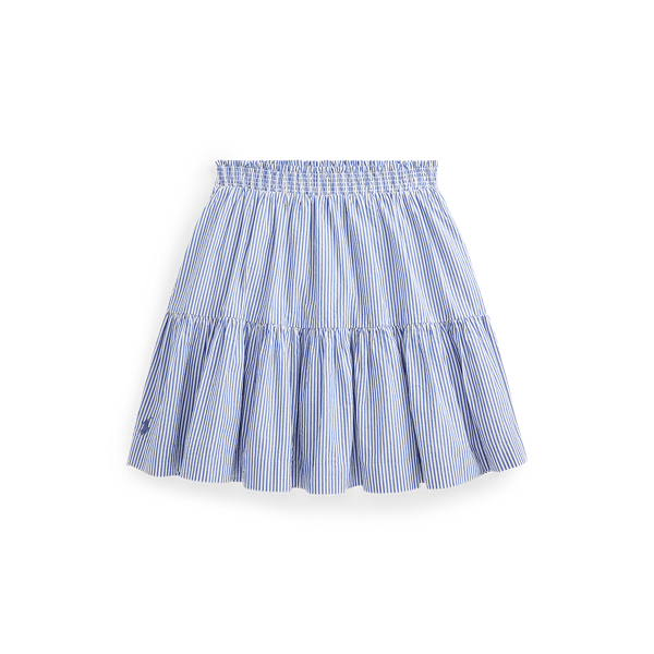 Striped Cotton Seersucker Skirt Girls 7-14 Years 1