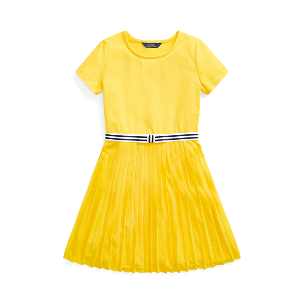 Pleated Stretch Jersey Dress GIRLS 7-14 YEARS 1