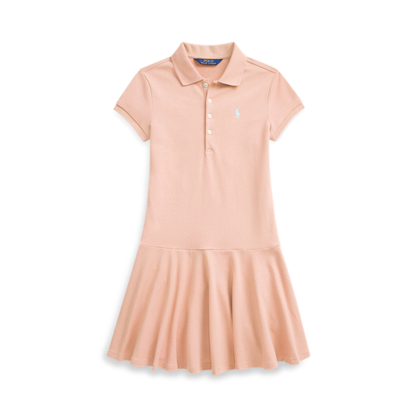Stretch Mesh Polo Dress