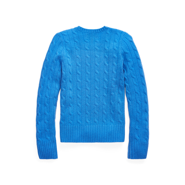 Colby Blue Cable-Knit Cashmere Jumper Girls 7-14 Years 2