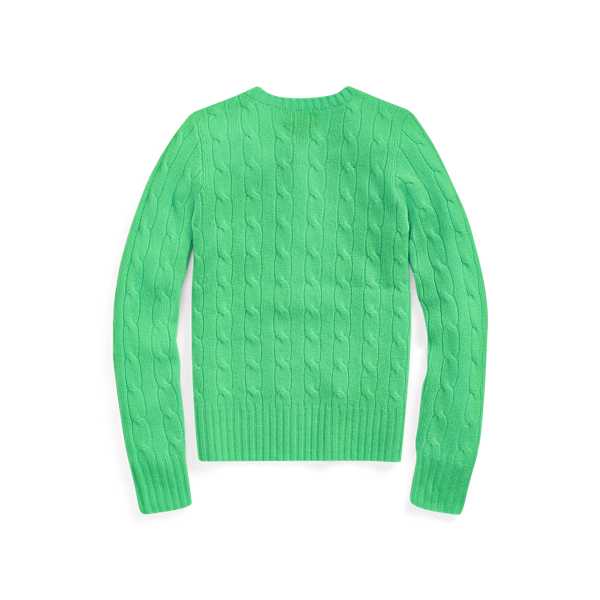 Cycle Green Cable-Knit Cashmere Jumper Girls 7-14 Years 2