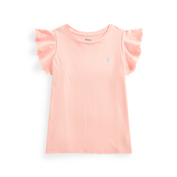 Eyelet Cotton Jersey Top