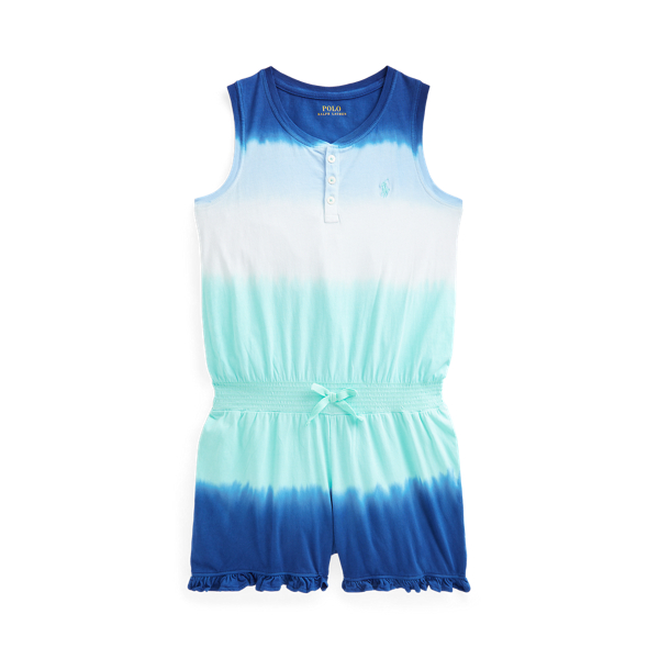 Ombr&eacute; Cotton Jersey Romper Girls 7-14 Years em 1