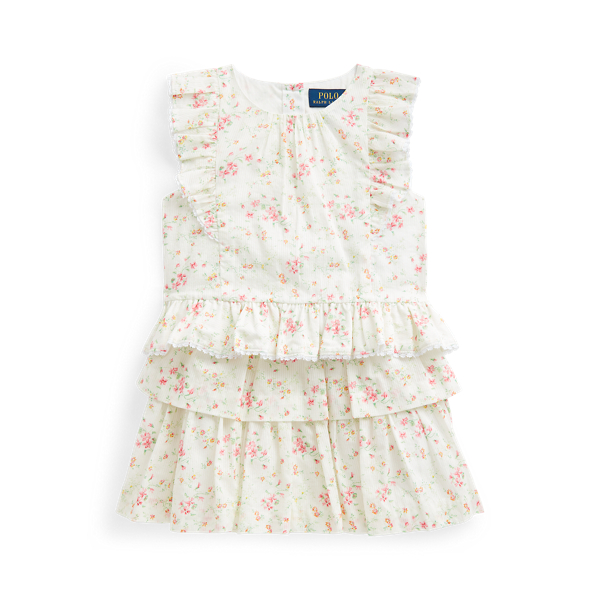 Floral Cotton Top & Skirt Set