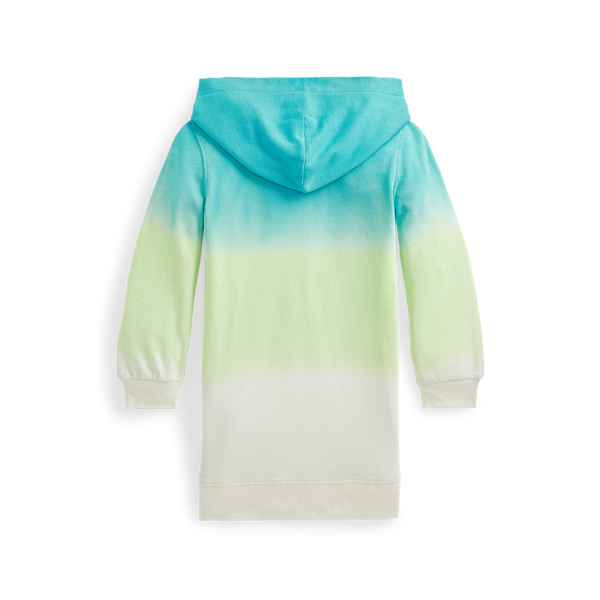White Dip Dye Multi Big Pony Ombr&eacute; Spa Terry Dress Girls 2-6x 2