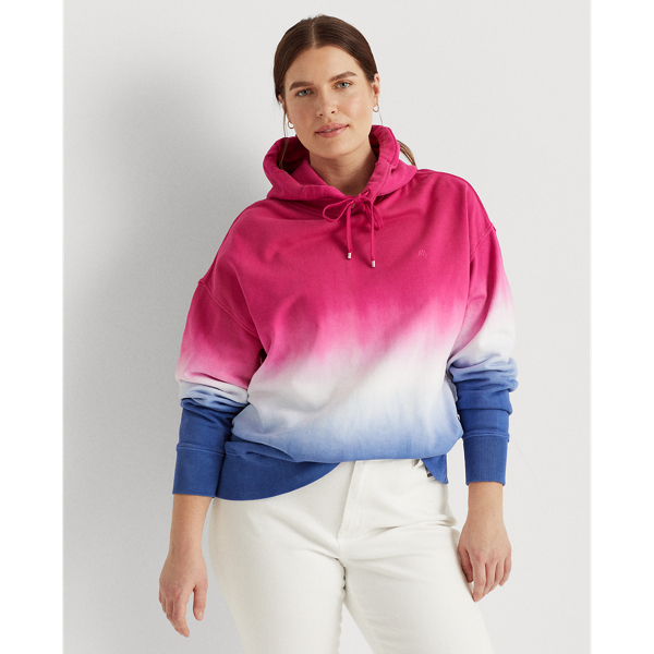 LAUREN RALPH LAUREN DIP-DYED FRENCH newest TERRY HOODIE