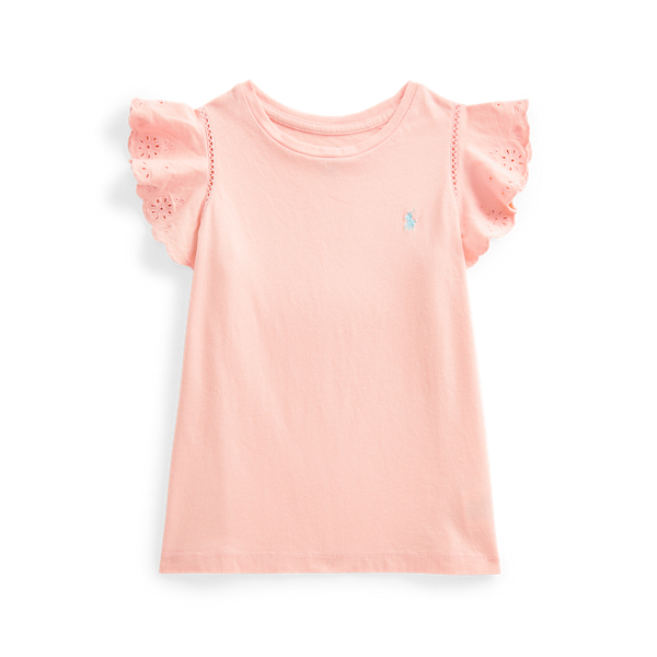 Eyelet Cotton Jersey Top