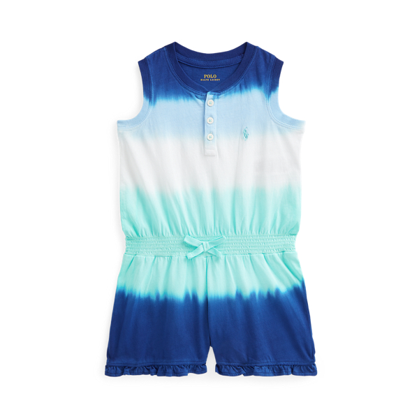 Ombr&eacute; Cotton Jersey Romper Girls 1.5-6.5 Years 1