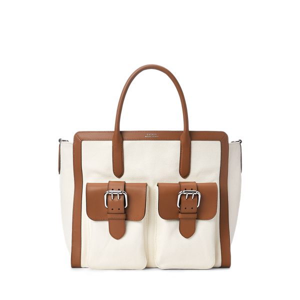 LAUREN RALPH LAUREN Tyler トートバッグ Canvas Large Tyler Tote
