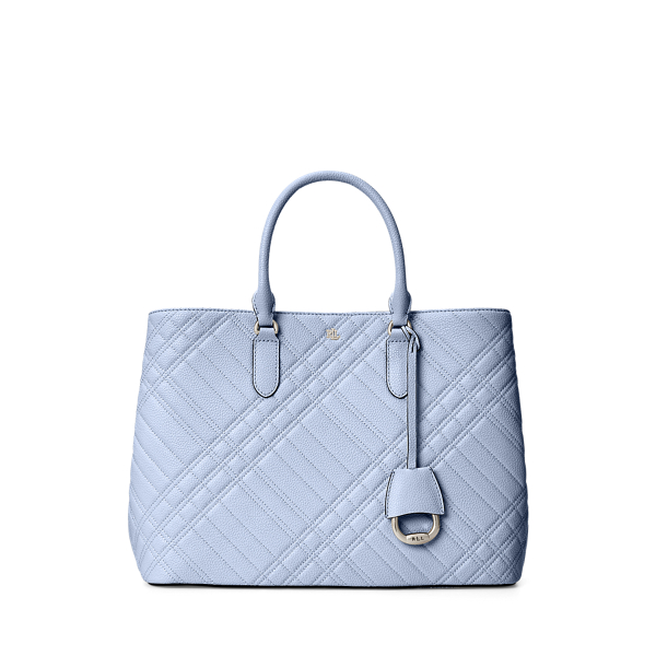 特価！ Ralph Lauren 最新 Marcy Plaid Quilted Large Satchel Plaid Quilted Large Marcy Satchel