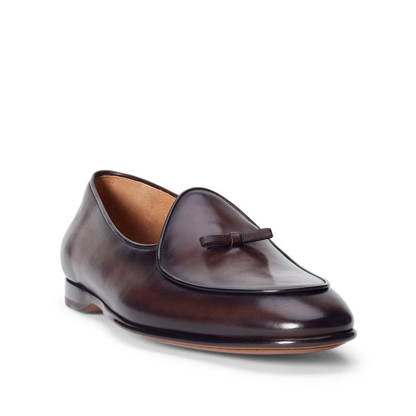 Dk Brown Belvin Calfskin Slipper Purple Label 2