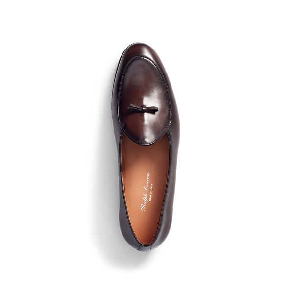 Dk Brown Belvin Calfskin Slipper Purple Label 4