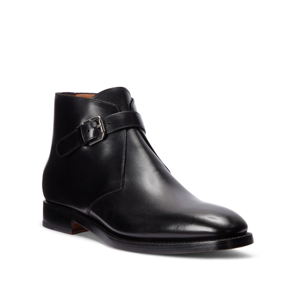 Black Frasco Calfskin Chelsea Boot Purple Label 2