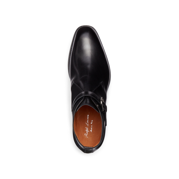 Black Frasco Calfskin Chelsea Boot Purple Label 4