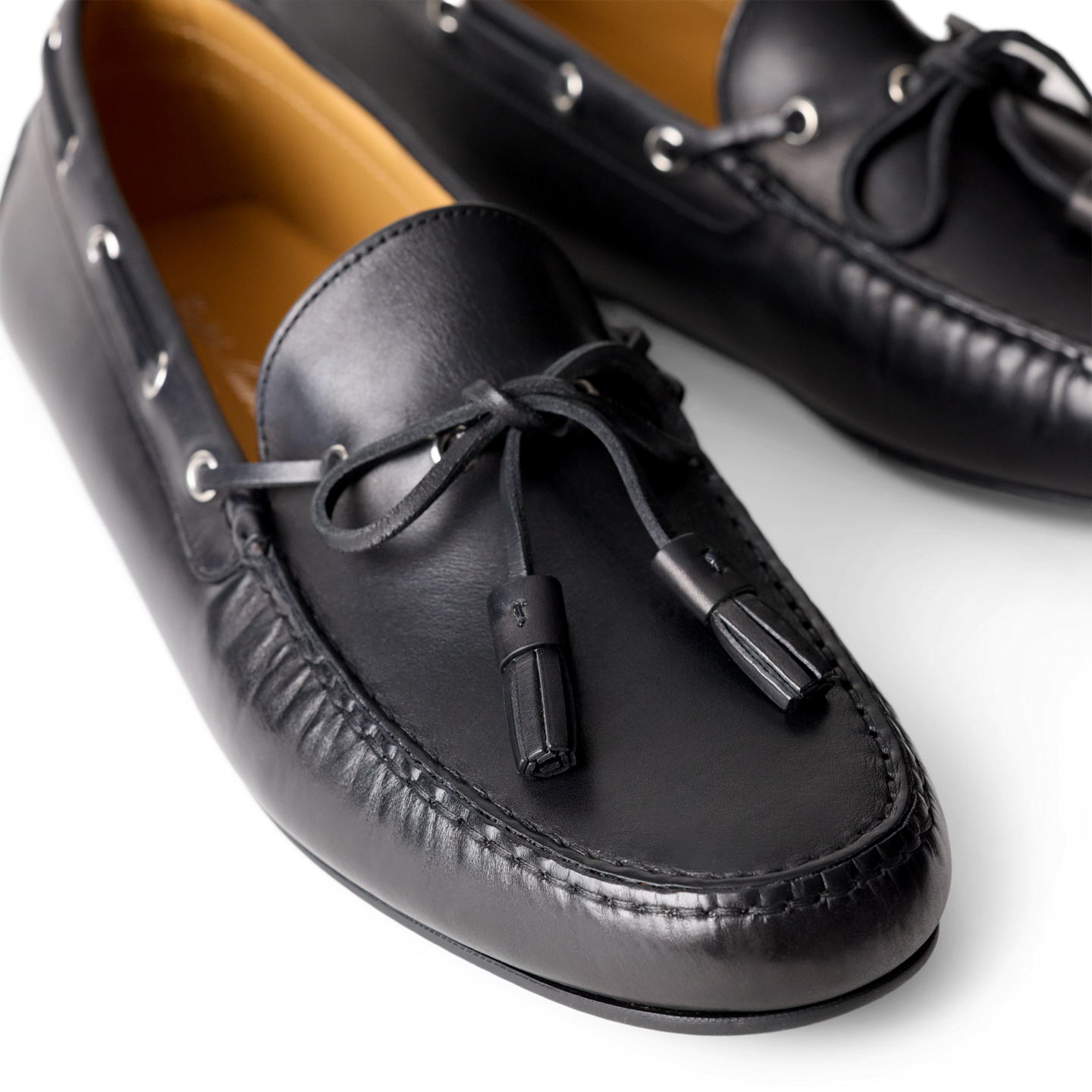 Ralph Lauren Harold Calfskin Tassel Driver, цвет: Чёрный — фото 1