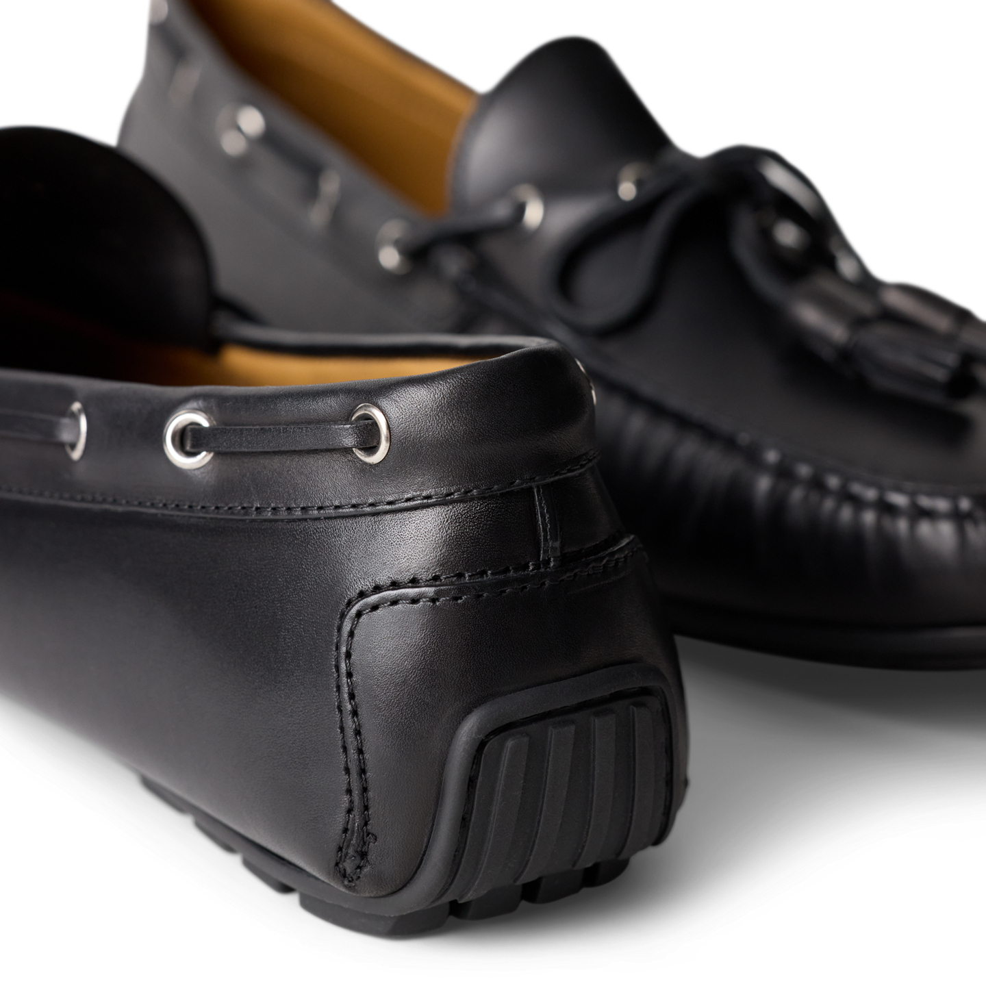 Ralph Lauren Harold Calfskin Tassel Driver, цвет: Чёрный — фото 4